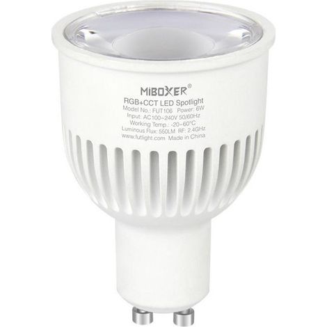 Lampadina a led Gu10 6w Cct Rf 2,4ghz Fut107