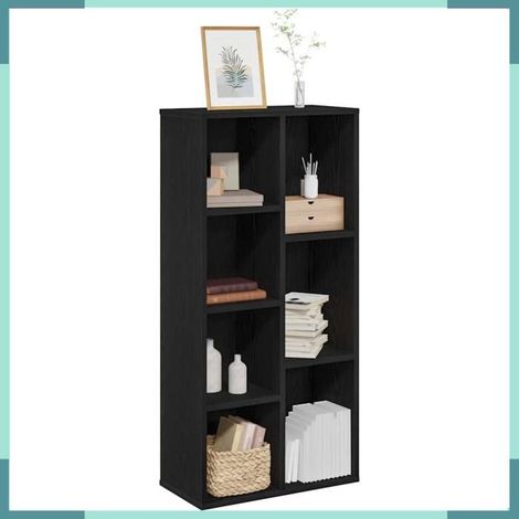 868059 Bibliothèque Chêne noir 50 x 25 x 102 cm (1/5)