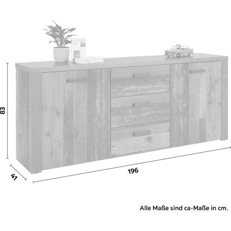 Mömax Sideboard Magara Dunkelbraun (1/3)