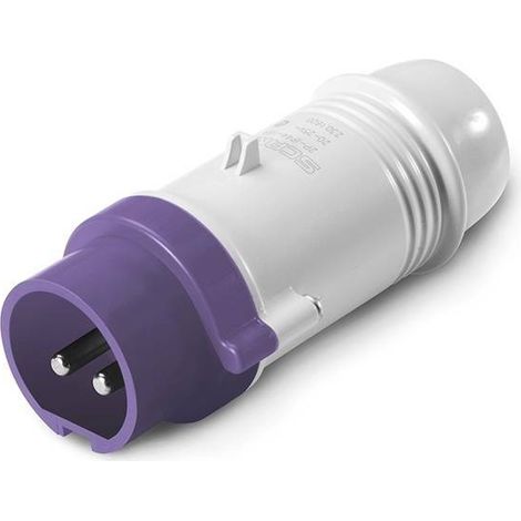 Enchufe volante 2p 16a 24v color viola 230.1600