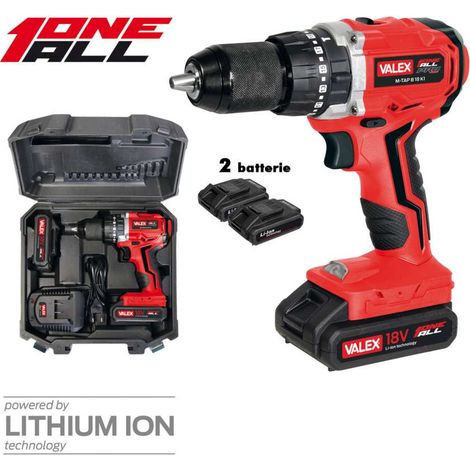 Valex Trapano Avvitatore Brushless M-Tap 18V 2 Velocità con Valigetta