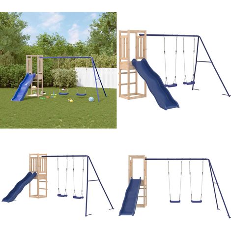 Spielturm Massivholz Kiefer - Holzspielplatz - Spielturm - Kiefernholzturm - Kinderspielgeräte - Outdoor Spielplatz - Home & Living