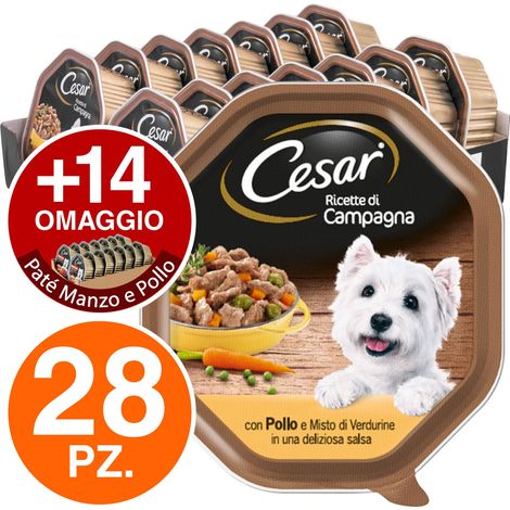 Cesar Cane Ricette di Campagna 150gr Pollo Verdure e Prezzemolo