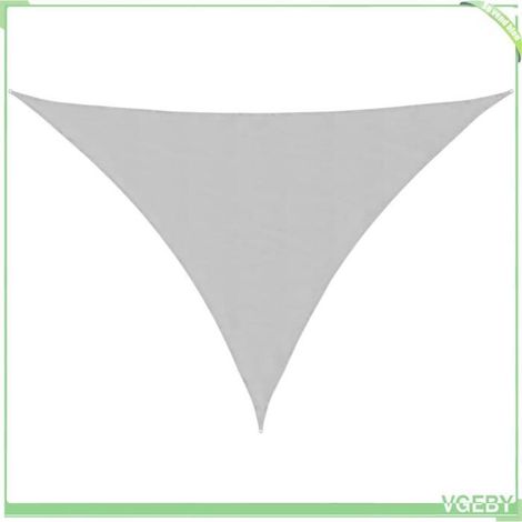 Voile d'ombrage - FAFEICY - 4000910 - 7x5x5 m - gris clair - 100% polyester oxford anti-UV (1/5)