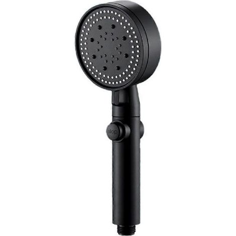 Ensemble de douche avec pommeau de douche haute pression Black Samurai Home pour baignoire et douchette, support de salle de bain (1/3)