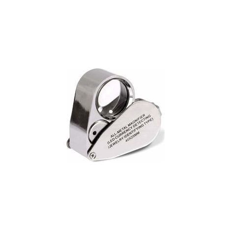 Loupe de bijoutier 40x pliante avec éclairage LED – (1/5)