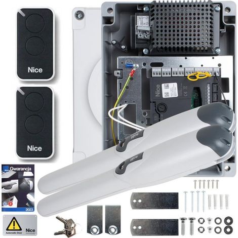 Motorisation de portail nice wingo 2024 24V 200 kg
