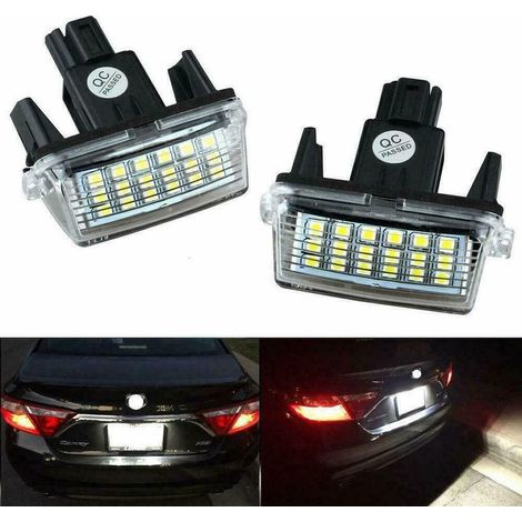 Feu de plaque LED universel pour voiture – Compatible Toyota Camry, Yaris, Etios, Vios – Éclairage blanc brillant, faible consommation, installation facile dengyankun (1/5)