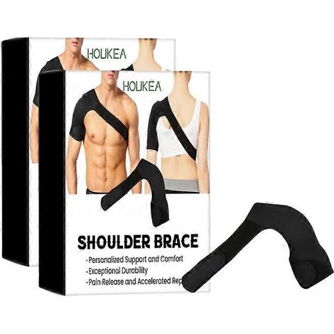 Orthèse d'épaule ajustable pour hommes et femmes, idéale en cas de rupture de la coiffe des rotateurs, tendinite, luxation, tendinite acromio-claviculaire ou bursite. (1/5)