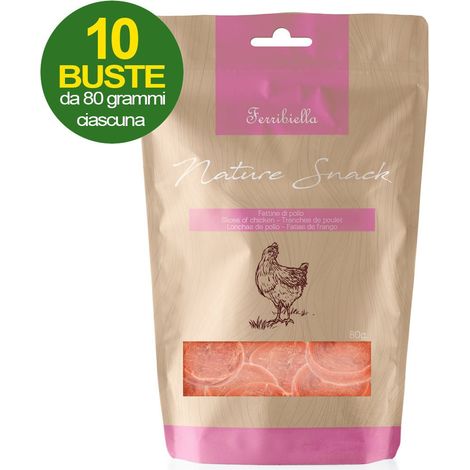 Tranches de poulet pour chiens 10 sacs