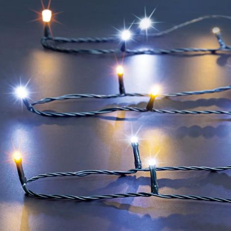 Paris Prix - Guirlande Lumineuse Extérieur eloy 18m Blanc Chaud & Froid