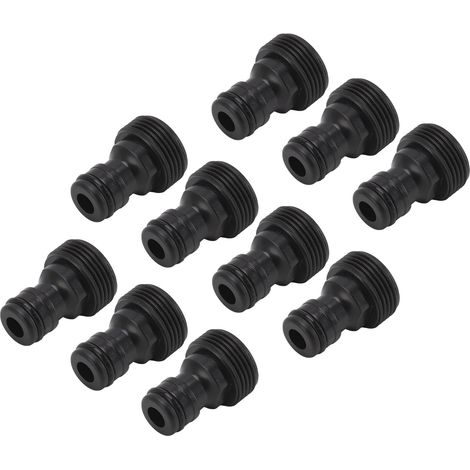 Lot de 10 raccords rapides G3/4 mâles 25 mm pour robinet, en plastique. (1/5)