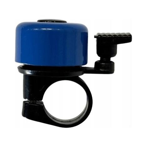 Sonnette de vélo universelle pour guidon, bleue (1/2)