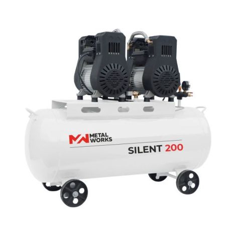 Compresor Silent 200 - Sin aceite - 200 L