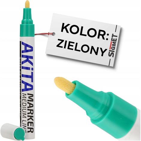 Rotulador de pintura verde AKiTA (1/5)