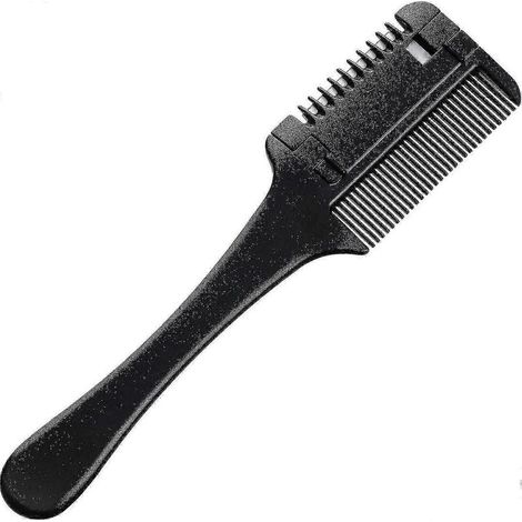 Rasiermesserkamm, Ausdünnkamm, Friseur-Rasiermesserkamm, Haarschneide-Rasiermesserkamm, doppelseitiger Friseur-Rasiermesserkamm, Werkzeug zum Haareschneiden und Stylen - Yv (1/5)