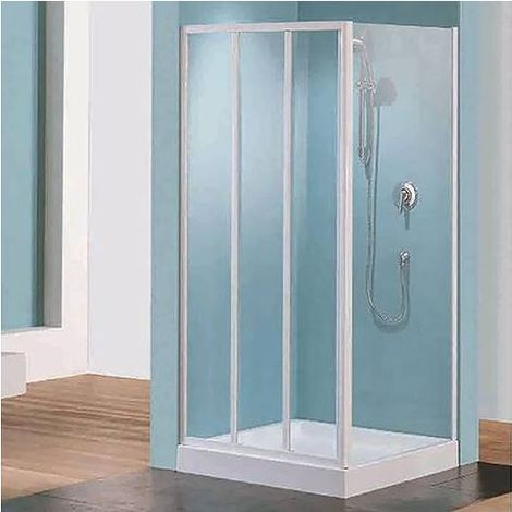 NICCHIA DOCCIA 3 ANTE SCORREVOLI TRIS LUX ACRILICO Misura: cm 78-82