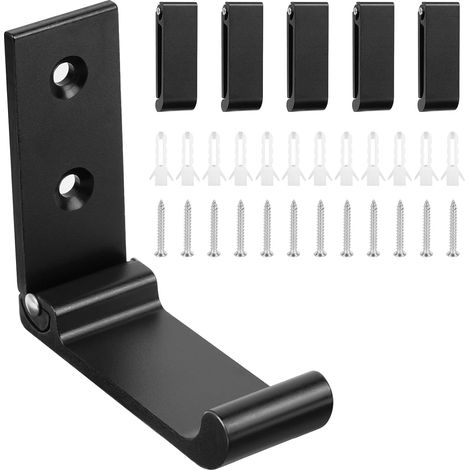 Lot de 6 patères à visser pour vêtements, compatibles avec les panneaux acoustiques, pour chambre, salon, salle de bain. Crochets muraux pour vestes, chapeaux, armoire, en métal.