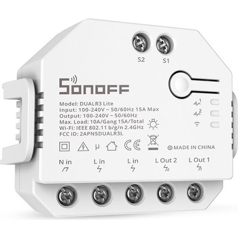 Interruttore Smart WiFi 2 Canali con possibilità per il controllo Tapparelle (1/7)