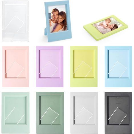 HENGBIRD 9 Pack Multi-Color Mini Photo Frame Compatible with Polaroid, Fujifilm Instax Mini 11/9/8 (1/5)