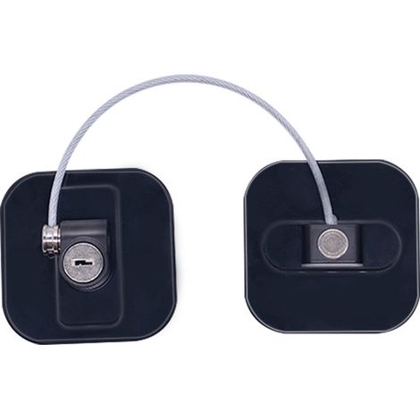 Serrure à levier serrure de protection de tiroir push-pull porte armoire serrure fixe sans poinçon anti-ouverture artefact réfrigérateur serrure avec mot de passe noir