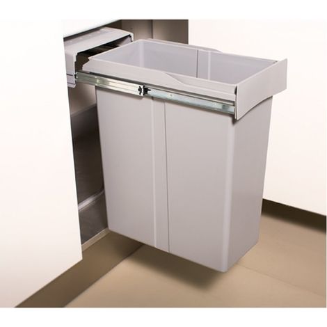 Cubo Lombardo-Xl Gris M30 1X40L - LOMBARDO XL - Contenedor de gran capacidad y apertura de extracción total