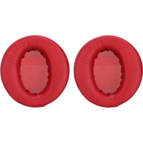 Coussinets de remplacement pour casque Sony MDRXB950BT (Rouge) - Oreillettes en mousse à mémoire, confortables et durables (1/5)