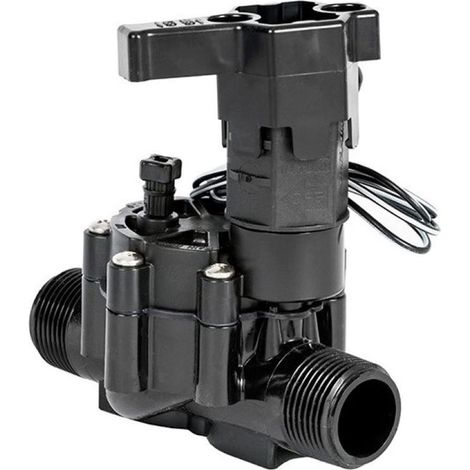 Rain Bird – Electrovanne filetée 1" BSP mâle x mâle – Débit 9.08m3/h – Pression 1 à 10,4 bars – Solénoïde 24V – 100DVMM