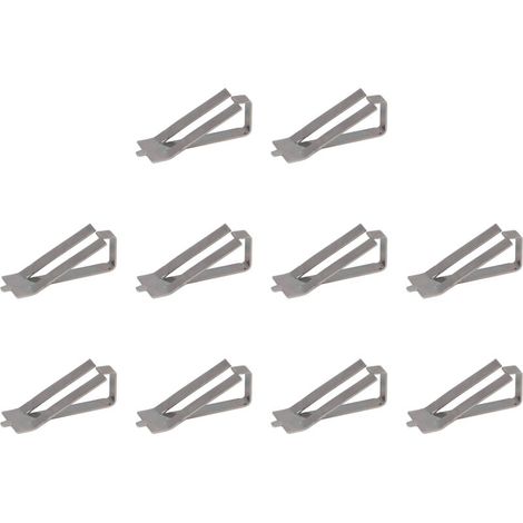 Jeffergarden Clip à ressort pour lit en verre, 10 pièces, en acier inoxydable, accessoire d'imprimante 3D, Ender 3 Pro 3S (1/5)