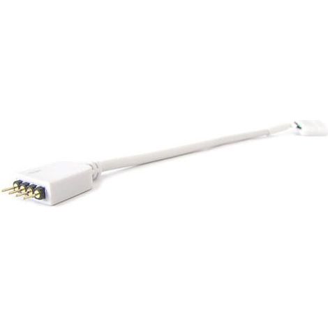 2 PZ Connettori Maschio 4 Pin Morsetto 10mm RGB per Chiusura Striscia Bobina LED