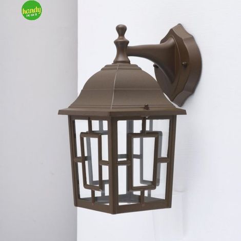 Shanta lampada da esterno Green Light down ruggine E27 60 W