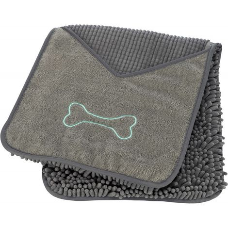 Serviette absorbante avec pochettes pour les mains pour chien - Trixie