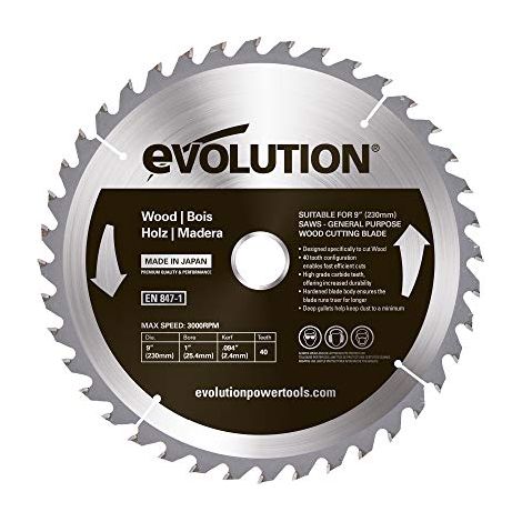 Evolution WOOD lama da legno 230 mm 40 denti (1/3)