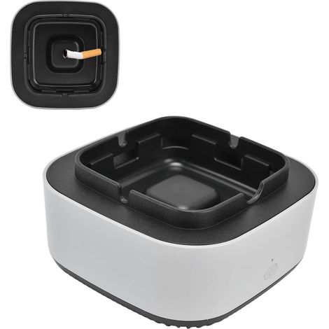 Purificateur d'air, Cendrier Purificateur, Attrape-fumée, Purificateur de Cendrier Purificateur d'air à ions Négatifs Multifonctionnel sans fumée Alimenté par Batterie pour la Maison(Gris) (1/5)