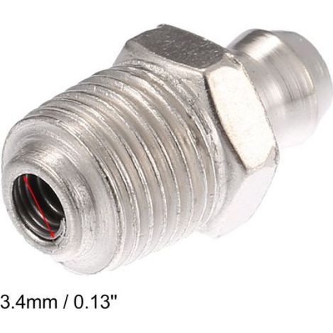 Graisseur 45pcs Graisseur Droit M10x1 Nickel Plaqué Raccord Graissage Nipple Moto Voiture (1/5)