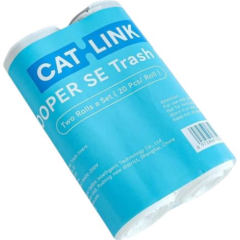 Pacote de 2 rolos de sacos para Catlink BayMax Lite Branco