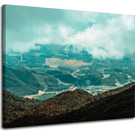 Leinwanddruck Naturlandschaft Hochland 100x80 cm