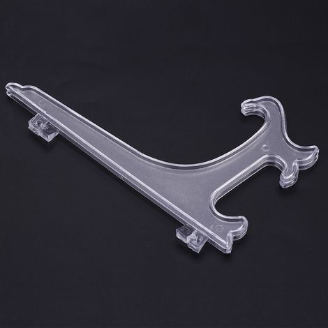 Porte-assiettes pliables en plastique blanc - Lot de 10