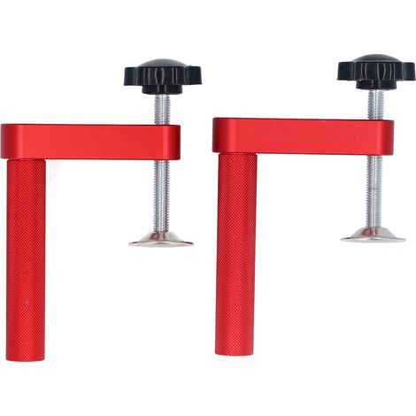 Serre-joint pour chien en alliage d'aluminium, lot de 2, trou de retenue, outils de menuiserie pour le bricolage, 19 mm (1/5)