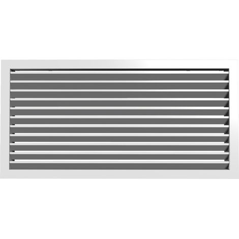 Grille de reprise intérieur alu blanc D 500 x 400 mm S&P (UNELVENT) 850928