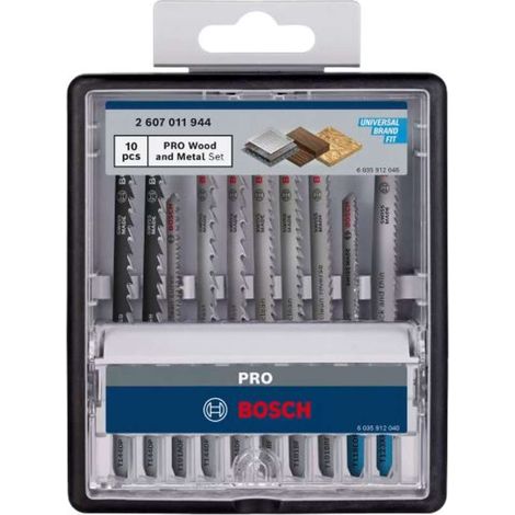 SET LAME PER SEGA BOSCH T PRO LEGNO E METALLO 100mm 10pz. (1/3)