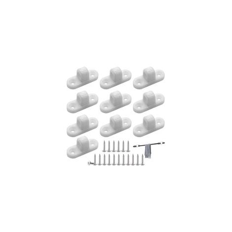 Lot de 10 Œillets pour Auvent Idéal pour CampingCar et Caravane, Installation Verticale/Horizontale avec Vis