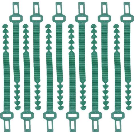 Supports pour plantes de 24 cm, connecteurs robustes en caoutchouc souple avec système de clic réglable pour arbres de jardin, par exemple pour les rosiers à fleurs. (1/5)