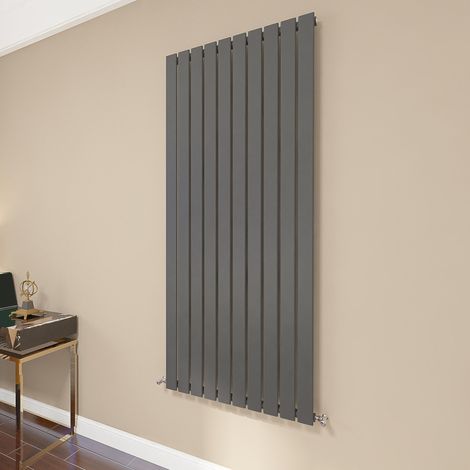 AICA Flat Panel Radiator 1600x680mm Central Heating Single Vertical Stylish Anthracite (1/5)