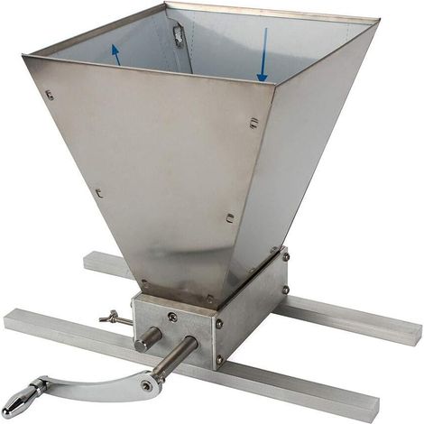 Gojoy – Moulin à céréales en acier inoxydable – Capacité 4L – Distance de rouleau réglable 0-2,5mm – 2 méthodes de meulage
