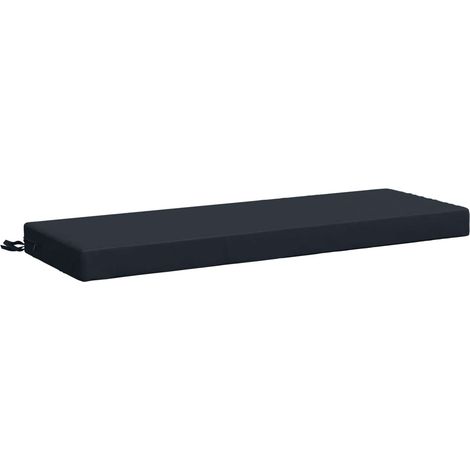 Cojín de banco SOEST 100% Poliéster Azul Oscuro 120 x 40 x 8 cm vidaXL