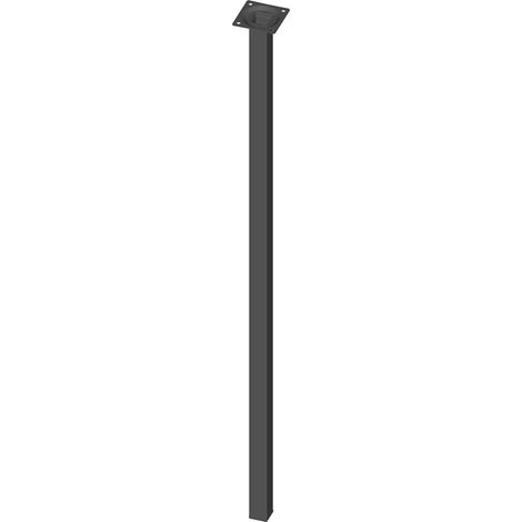 DIY, Unterbau-Möbelfuß 11101 25x1,2x800mm, Durchmesser 25/25 schwarz 4 Stk
