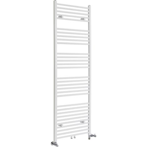 Milano Neva White Dual Fuel Electric Heated Towel Rail Radiator - 1785mm x 600mm (1/5)