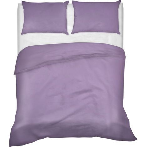 Lenzuolo letto sopra a casa vostra ,3 misure 100% puro cotone Made in Italy tinta unita Lilla - 1 Piazza