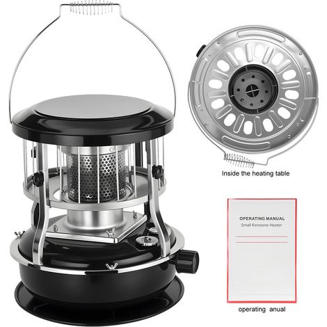 Réchaud portable à pétrole 2600W – Réservoir 4,5L – Autonomie 21h – Pour extérieur – Poignée de transport pratique – 33×33×46cm - Noir - FLASIDU (1/5)